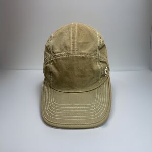 Kuhl Mens Khaki Tan 5 Panel Adjustable StrapBack Hat Cap Outdoors Hiking